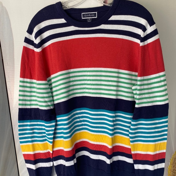 Club Room multi color stripe sweater - Picture 4 of 4